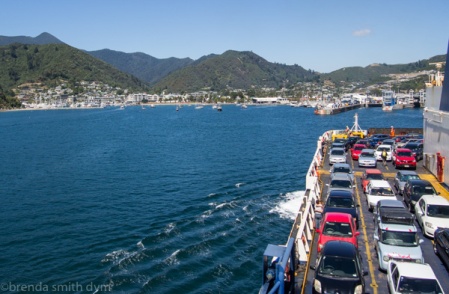 The ferry arriving in Picton